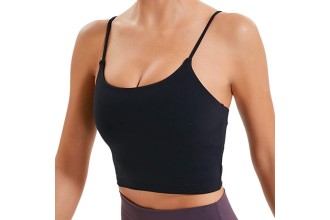 Lemedy Women Padded Sports Bra Fitness Workout Running Shirts Yoga Tank Top