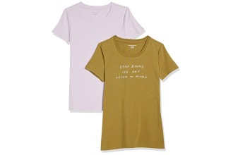 Women's 2-Pack Classic-Fit Short-Sleeve Crewneck T-Shirt