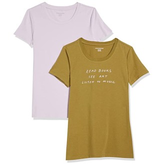 Women's 2-Pack Classic-Fit Short-Sleeve Crewneck T-Shirt